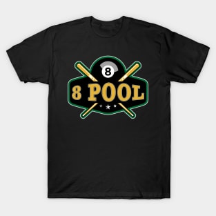 8 Ball 8 Pool Billiards T-Shirt